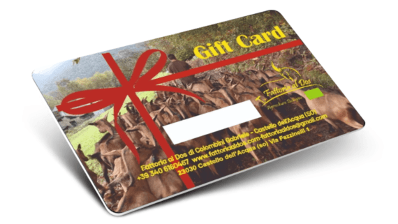 Carta Regalo: Gift Card della Fattoria al Dos in Valtellina